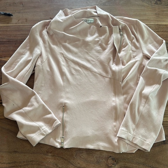 Neiman Marcus Jackets & Blazers - Neiman Marcus | Blush Faux Suede | Moto Jacket | M